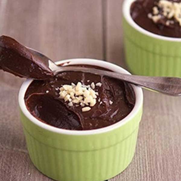 Carob pudding in a Cup